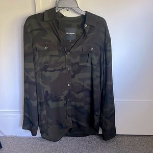 NEVER WORN camo blouse